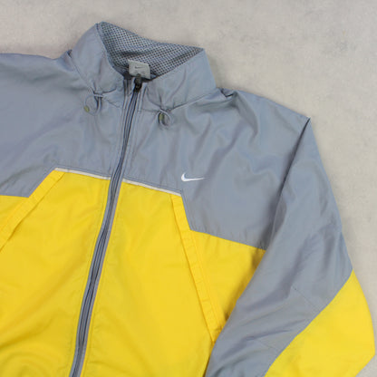 RARE 00s Nike Track Jacket Grey - (XL)