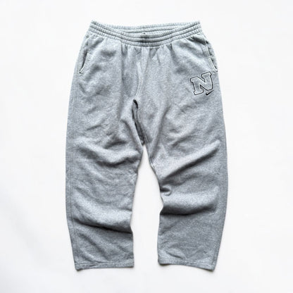 SUPER RARE 2000s Wide Leg Nike Joggers Grey - (L)