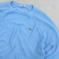 RARE 90s Lacoste Knitted Jumper Blue - (L)