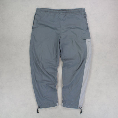 RARE 00s Nike Trackpants Grey - (XL)