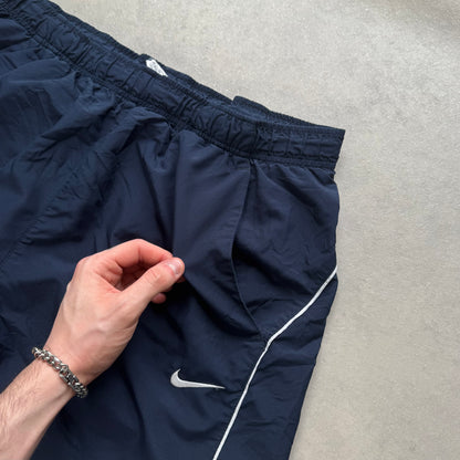 RARE 2000s Super Baggy Nike Trackpants Navy - (L)