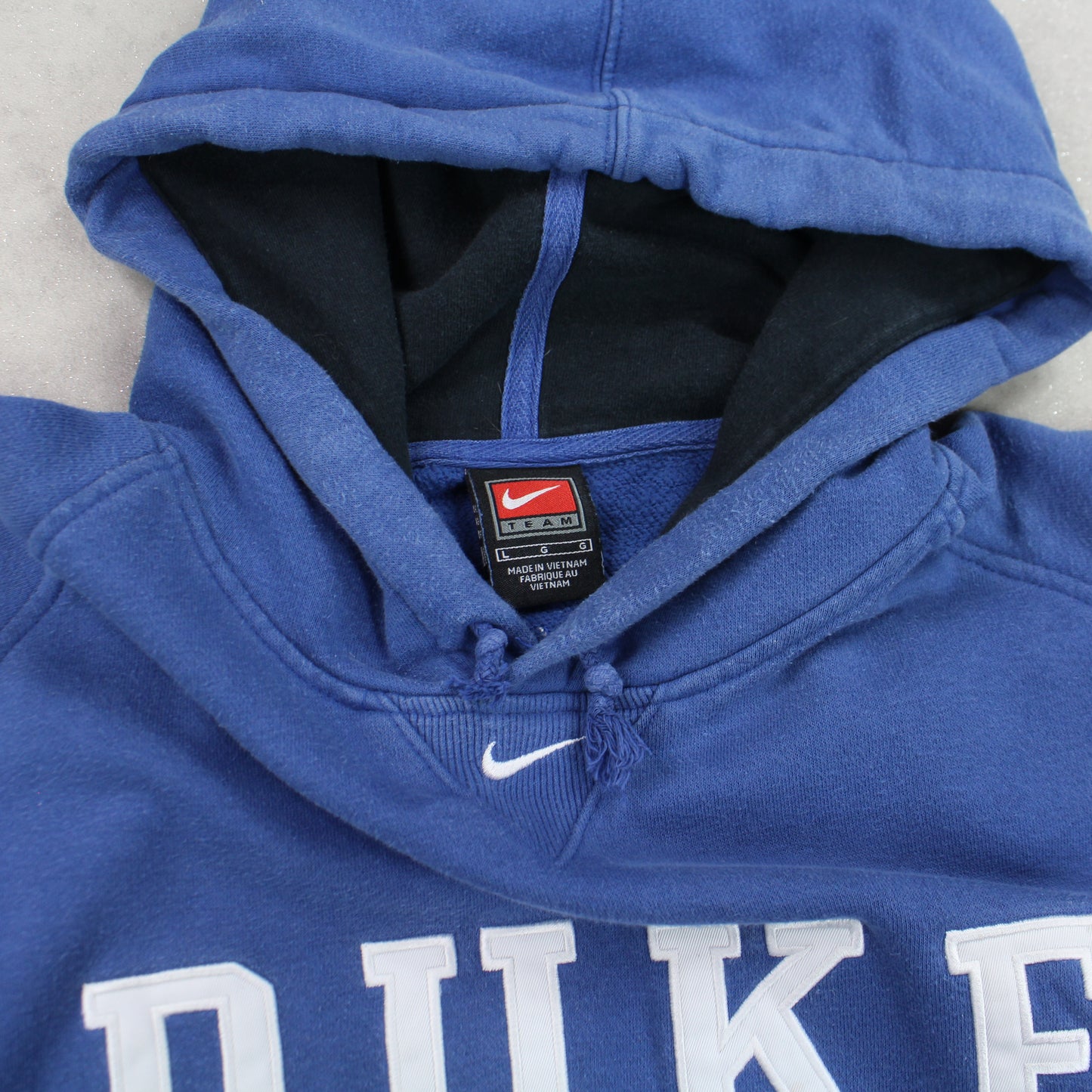 VERY RARE Vintage 1990s Nike Duke Hoodie Blue - (L)