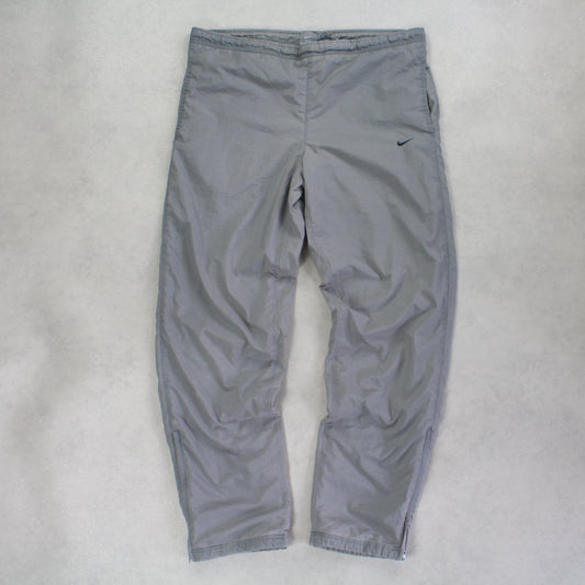 RARE 2000s Nike Trackpants Grey - (M)
