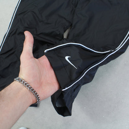 SUPER RARE 00s Nike Trackpants Black - (XS/S)