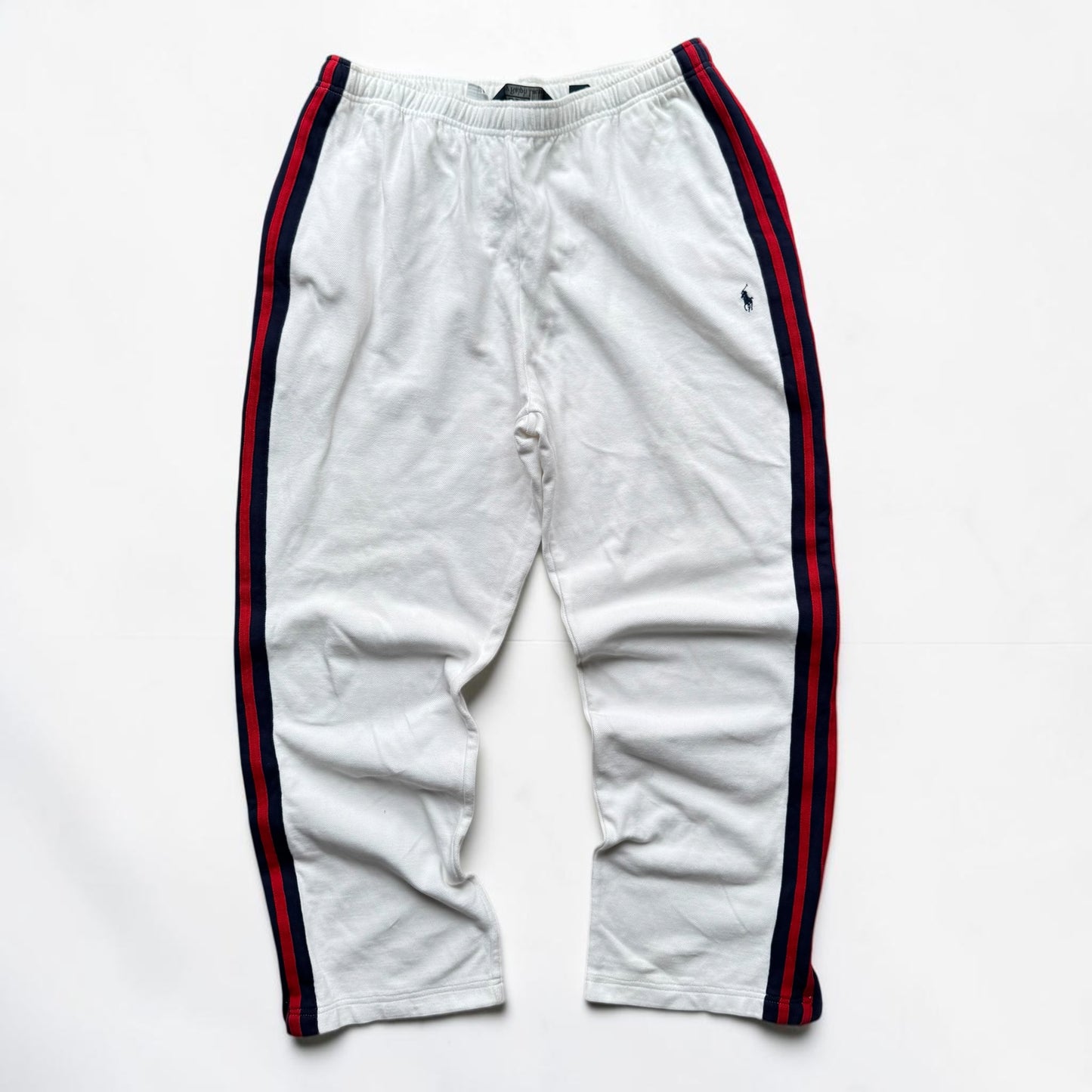 SUPER RARE 2000s Polo Ralph Lauren Joggers White - (M)