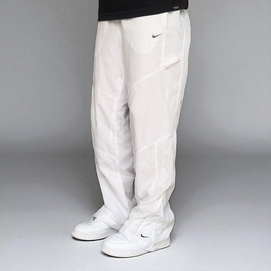 SUPER RARE 2000s Nike Trackpants White - (L)
