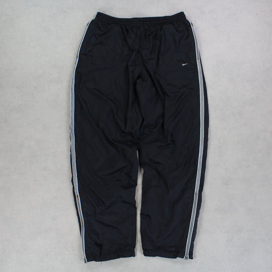 RARE 00s Nike Trackpants Black - (L)