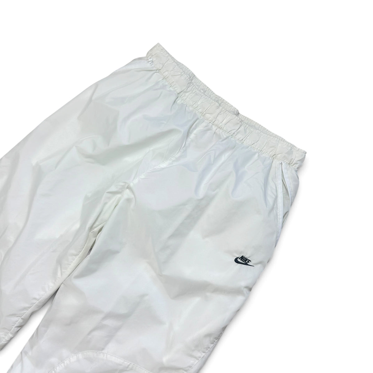 SUPER RARE 2000s Nike Trackpants White - (XL) | PREMIUM