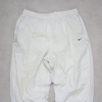 RARE 2000s Nike Trackpants White - (L)