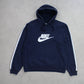 RARE Vintage 00s Nike Hoodie Navy - (S)