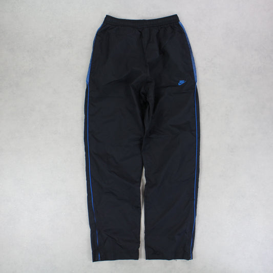 RARE 00s Nike Trackpants Black - (XS)