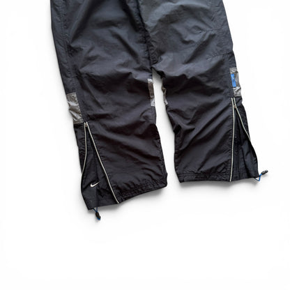 SUPER RARE 2000s Nike Hex Trackpants Black *PREMIUM* - (M)