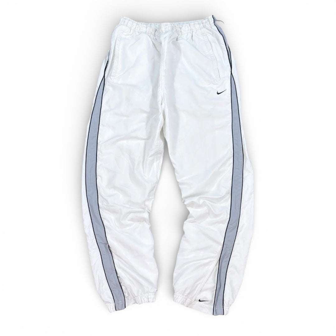 SUPER RARE 2000s Nike Trackpants White *PREMIUM* - (M)