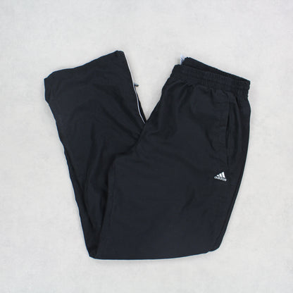 Vintage 00s Adidas Trackpants Black - (L)