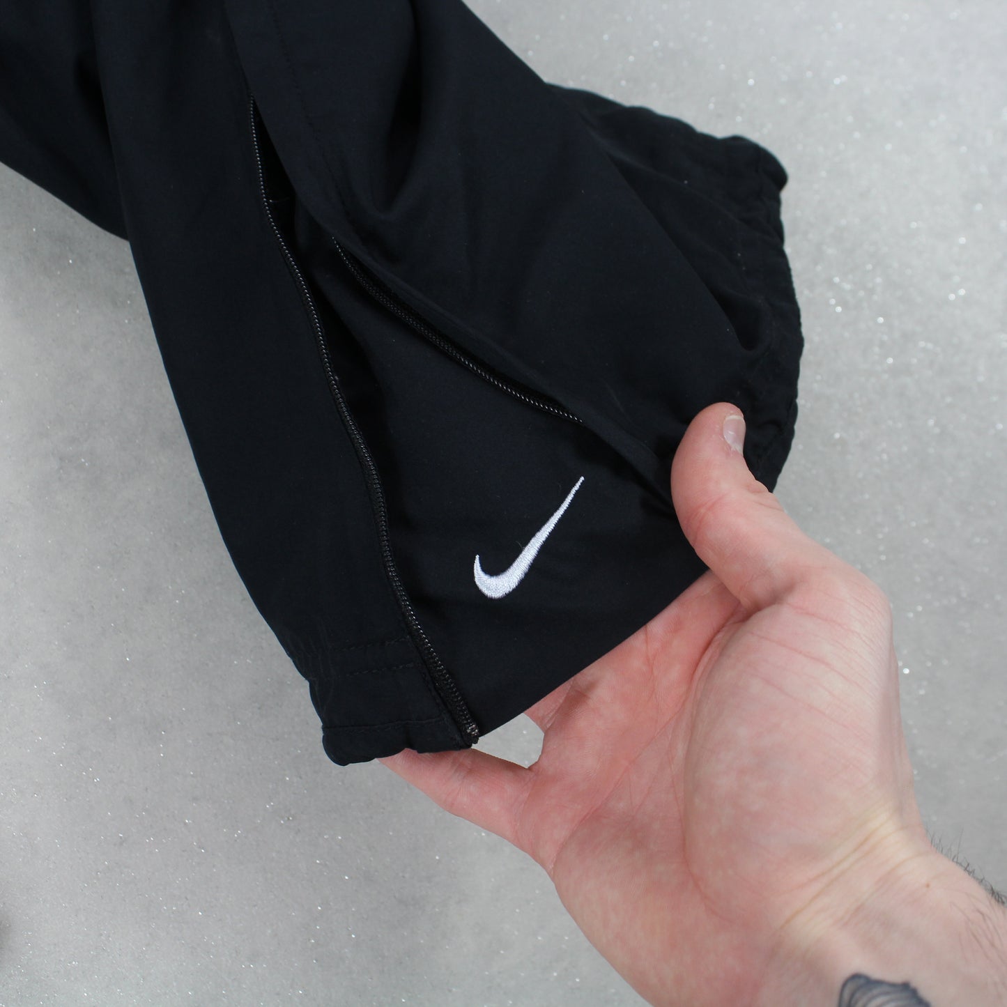 SUPER RARE 00s Nike Trackpants Black - (L)