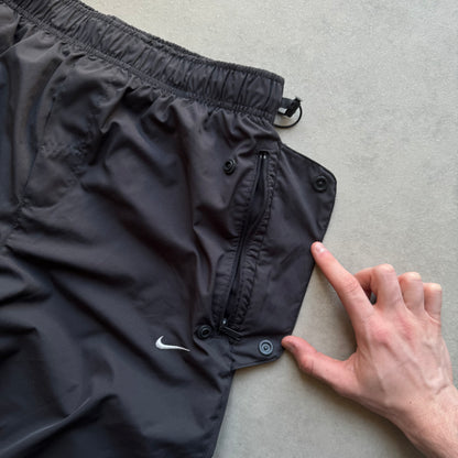 SUPER RARE 2000s Nike Shox Trackpants Grey - (S)