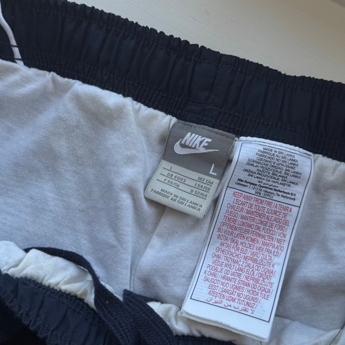 RARE 2000s Baggy Nike Trackpants Navy - (L)