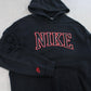 RARE Vintage 00s Nike Spell Out Hoodie Black - (S)