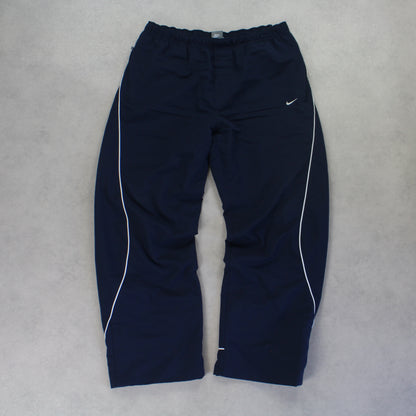 RARE 2000s Nike Trackpants Navy - (L)