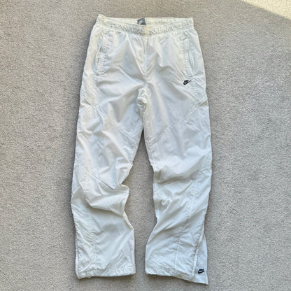 SUPER RARE 2000s Nike Trackpants White - (S)
