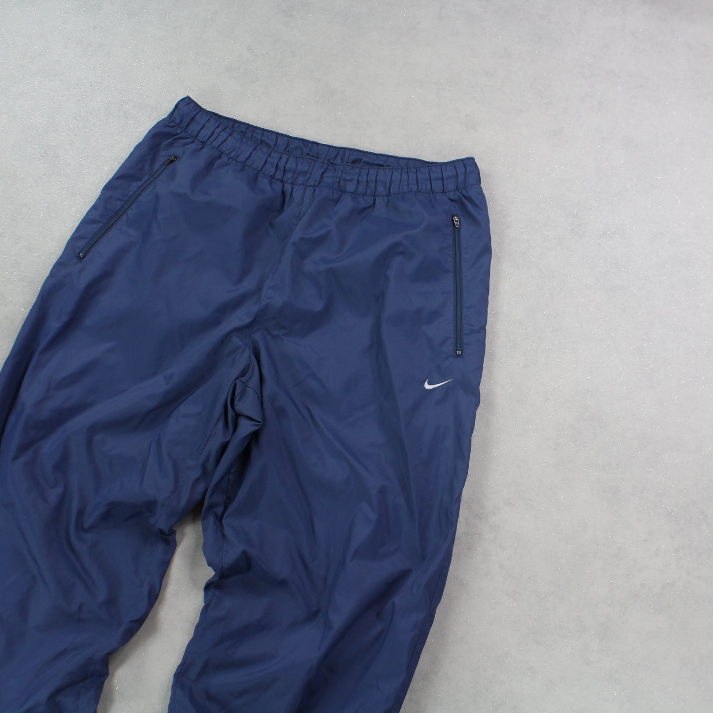 RARE 90s Baggy Nike Trackpants Blue - (L)