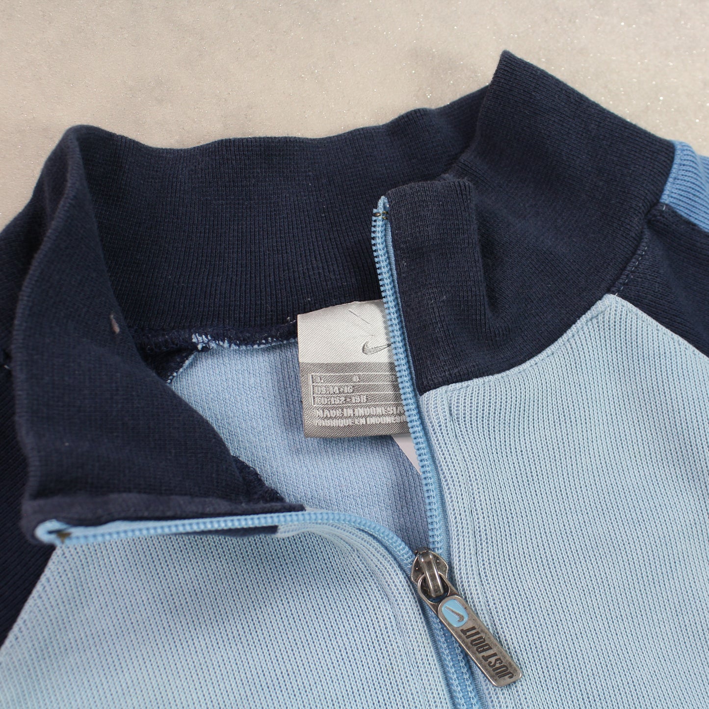 RARE 00s Nike Zip Up Blue - (XS)