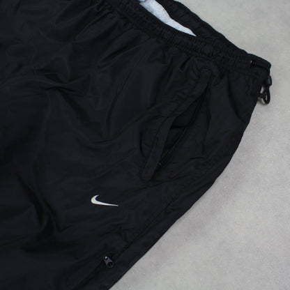 SUPER RARE 2000s Nike Trackpants Black - (L)