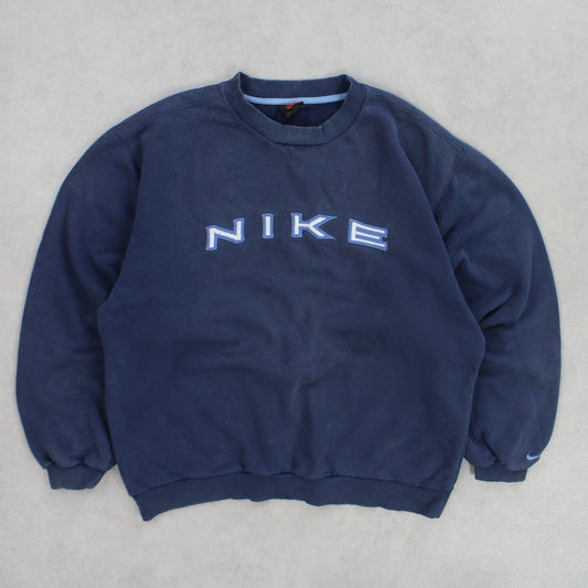 SUPER RARE Vintage 1990s Nike Spell Out Sweatshirt - (XS)