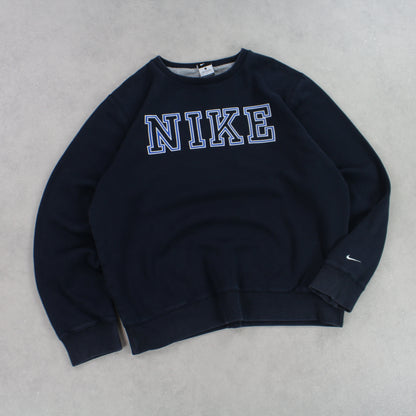 RARE 00s Nike Sweatshirt Navy - (M)