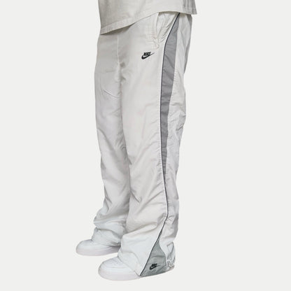 SUPER RARE 2000s Nike Trackpants White *PREMIUM* - (L)
