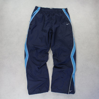 SUPER RARE 2000s Nike Trackpants Navy - (L)