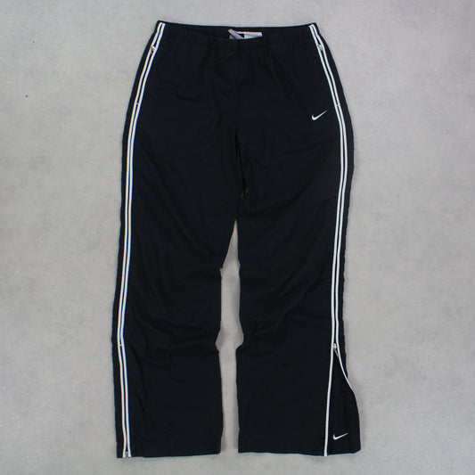 SUPER RARE 2000s Nike Trackpants Black - (S)
