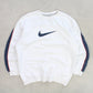 RARE Vintage 00s Nike Swoosh Sweatshirt White - (L)