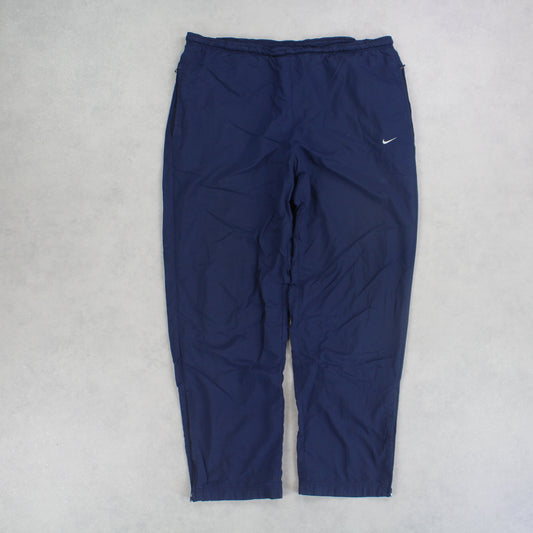 Rare 00s Nike Trackpants Navy - (XL)