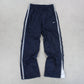 SUPER RARE 00s Nike Trackpants Navy - (XS)