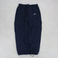 RARE Vintage 00s Nike Cargo Trackpants Navy - (S)