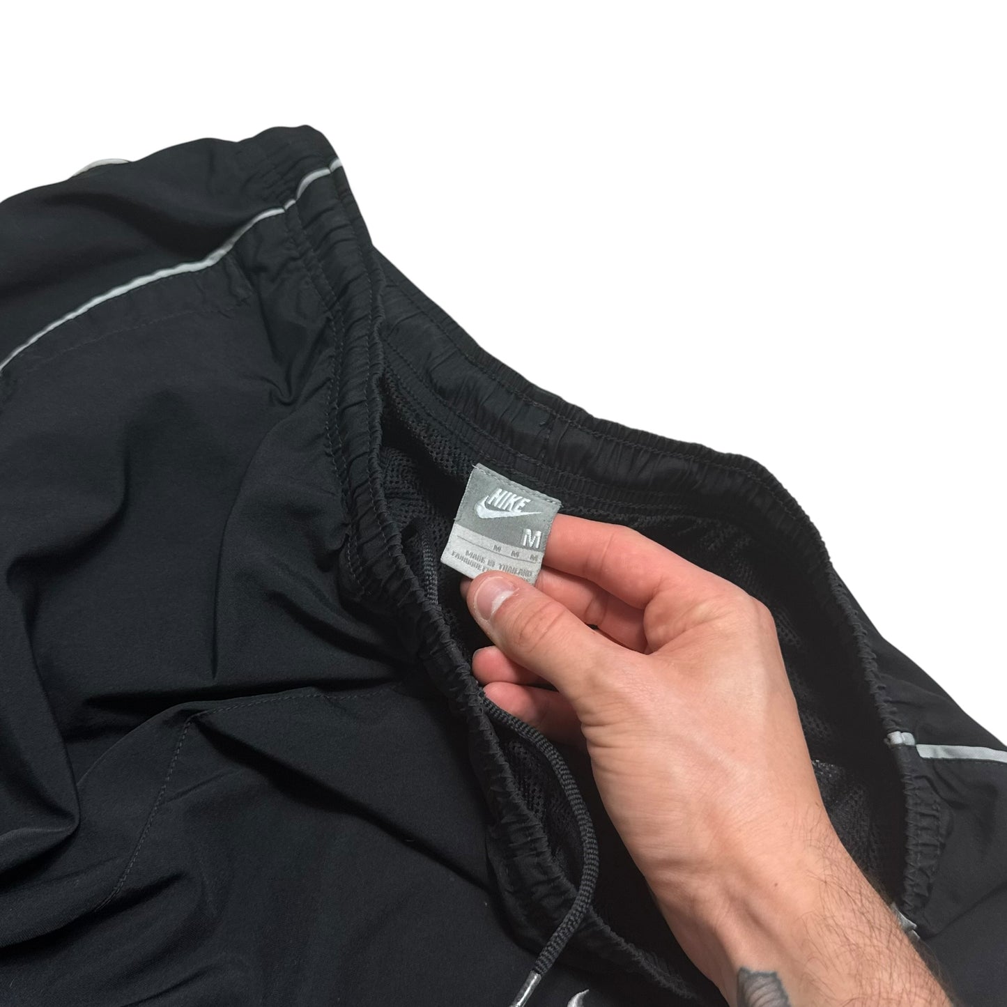 RARE 2000s Baggy Nike Trackpants Black - (M)