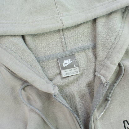 SUPER RARE 2000s Nike Zip Hoodie Grey - (L)