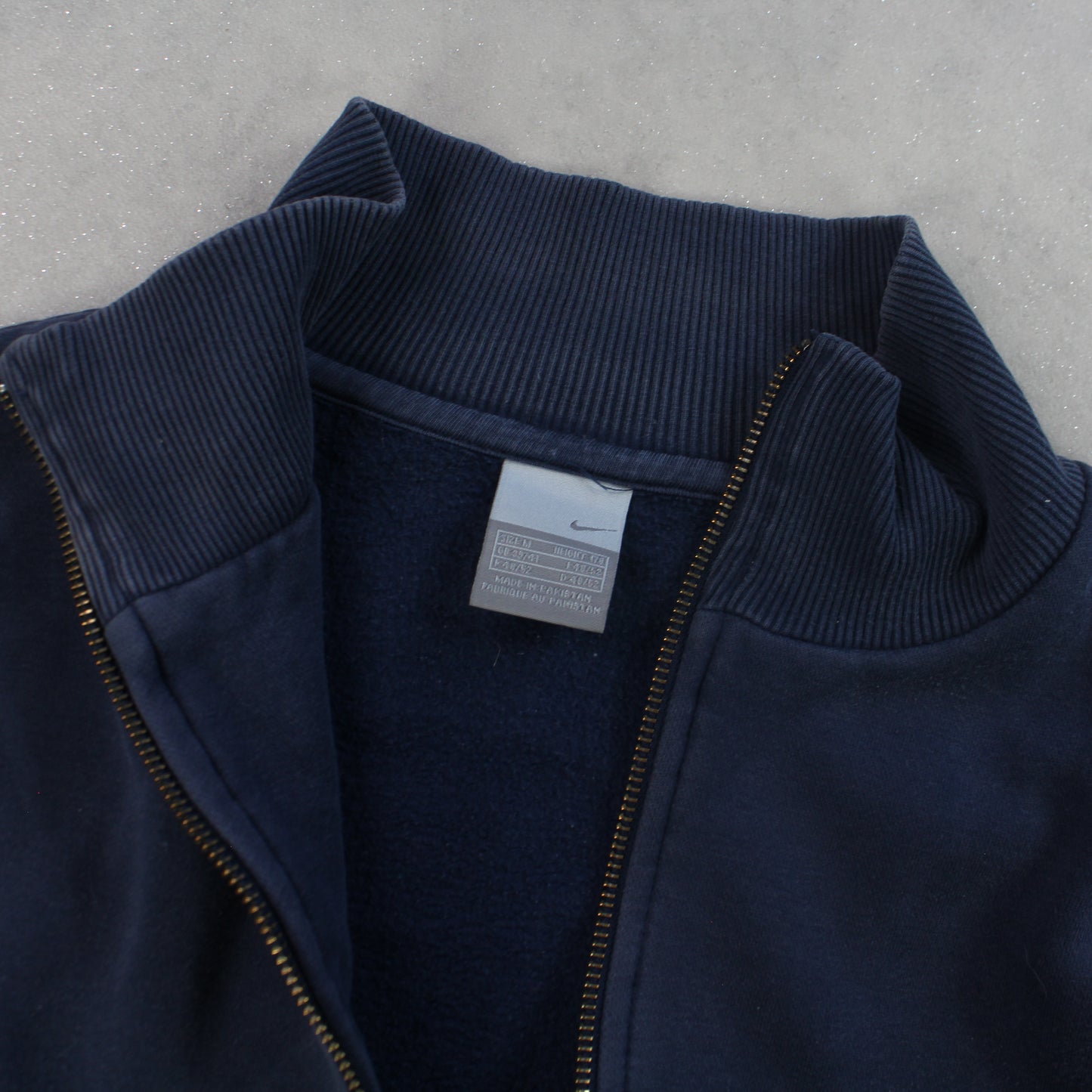 RARE 00s Nike Zip Sweatshirt Navy - (M)