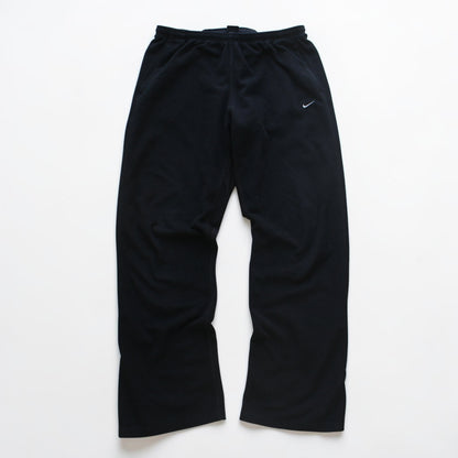 RARE 2000s Nike Fleece Joggers Black - (L)