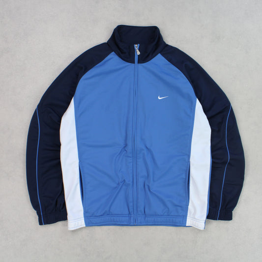 RARE 00s Nike Track Jacket Blue - (M)