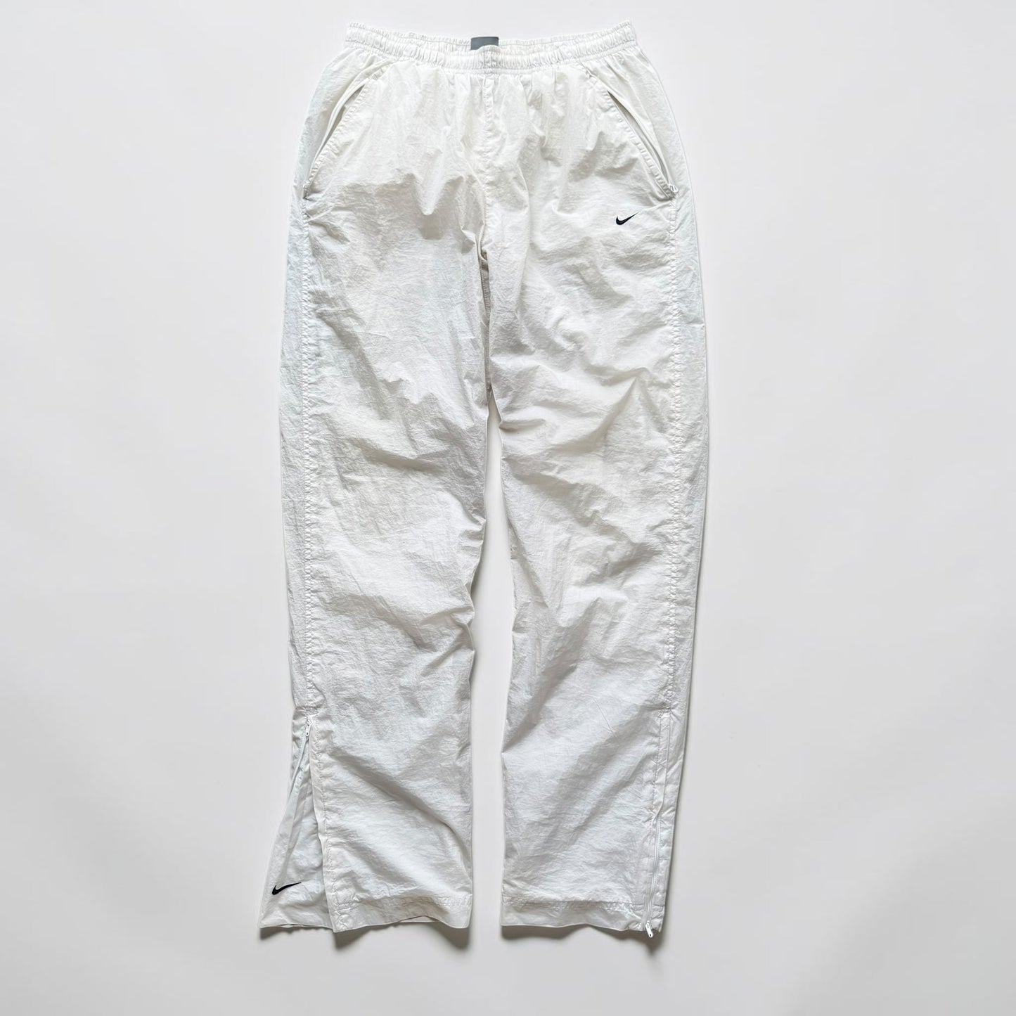 SUPER RARE 2000s Nike Trackpants White *PREMIUM* - (S)