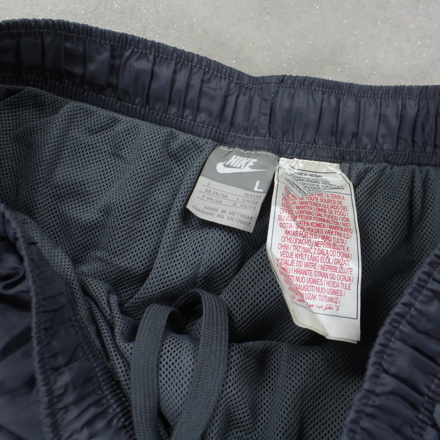 RARE 2000s Baggy Nike Trackpants Grey - (L)