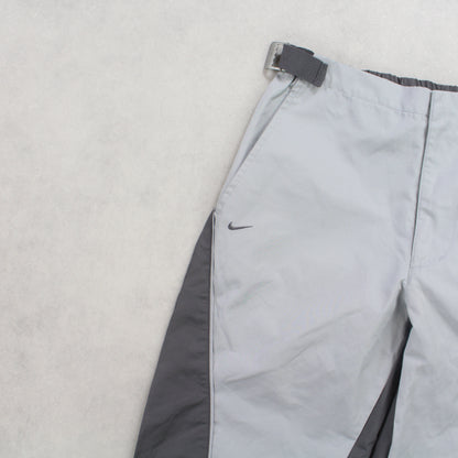 Vintage 00s Nike Trackpants Grey - (S)