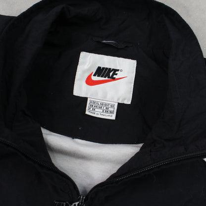 RARE Vintage 1990s Nike Track Jacket Black - (XL)