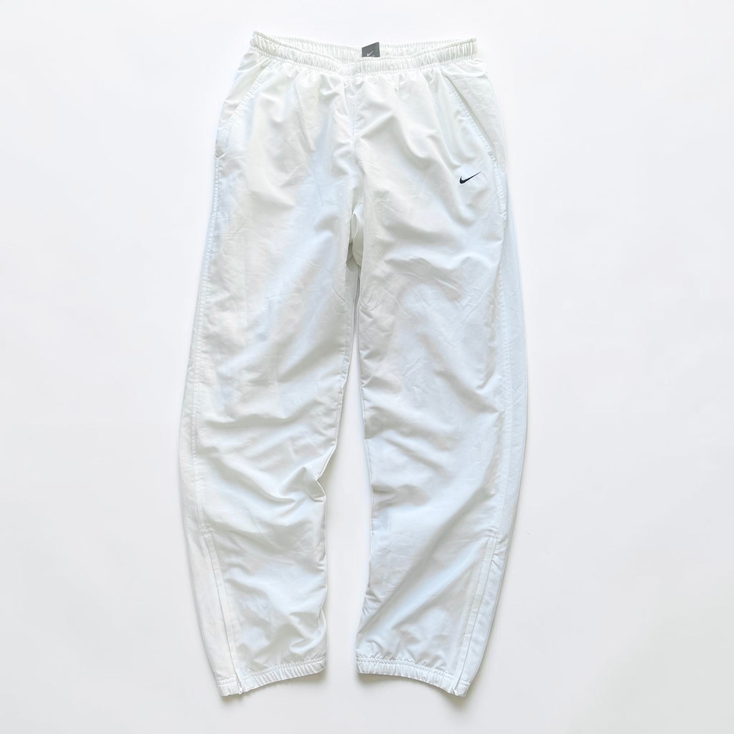RARE 2000s Nike Trackpants White - (L)