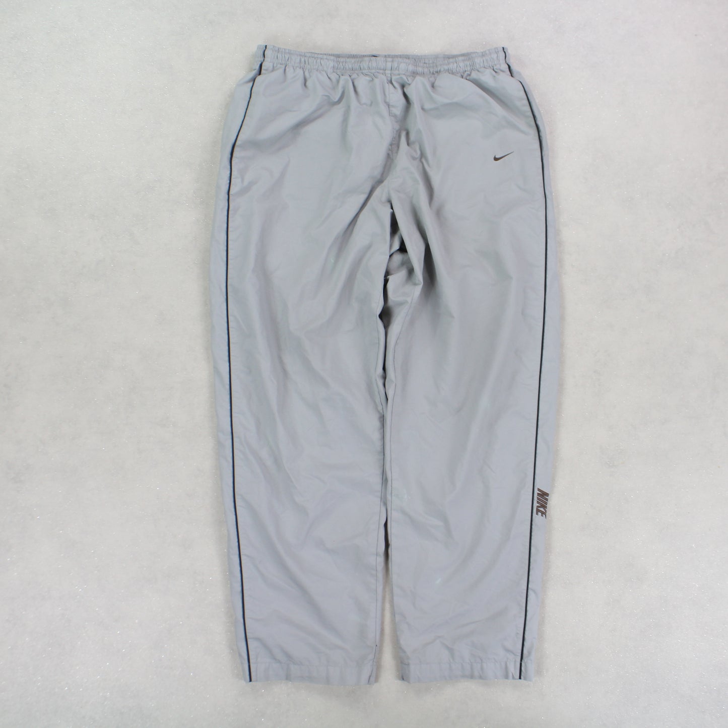 RARE 00s Baggy Nike Trackpants Grey - (XL)