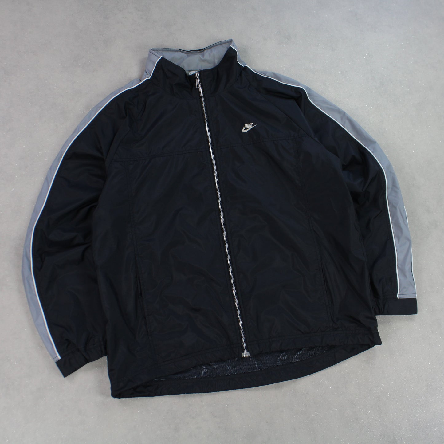 RARE 00s Nike Track Jacket Black - (L)