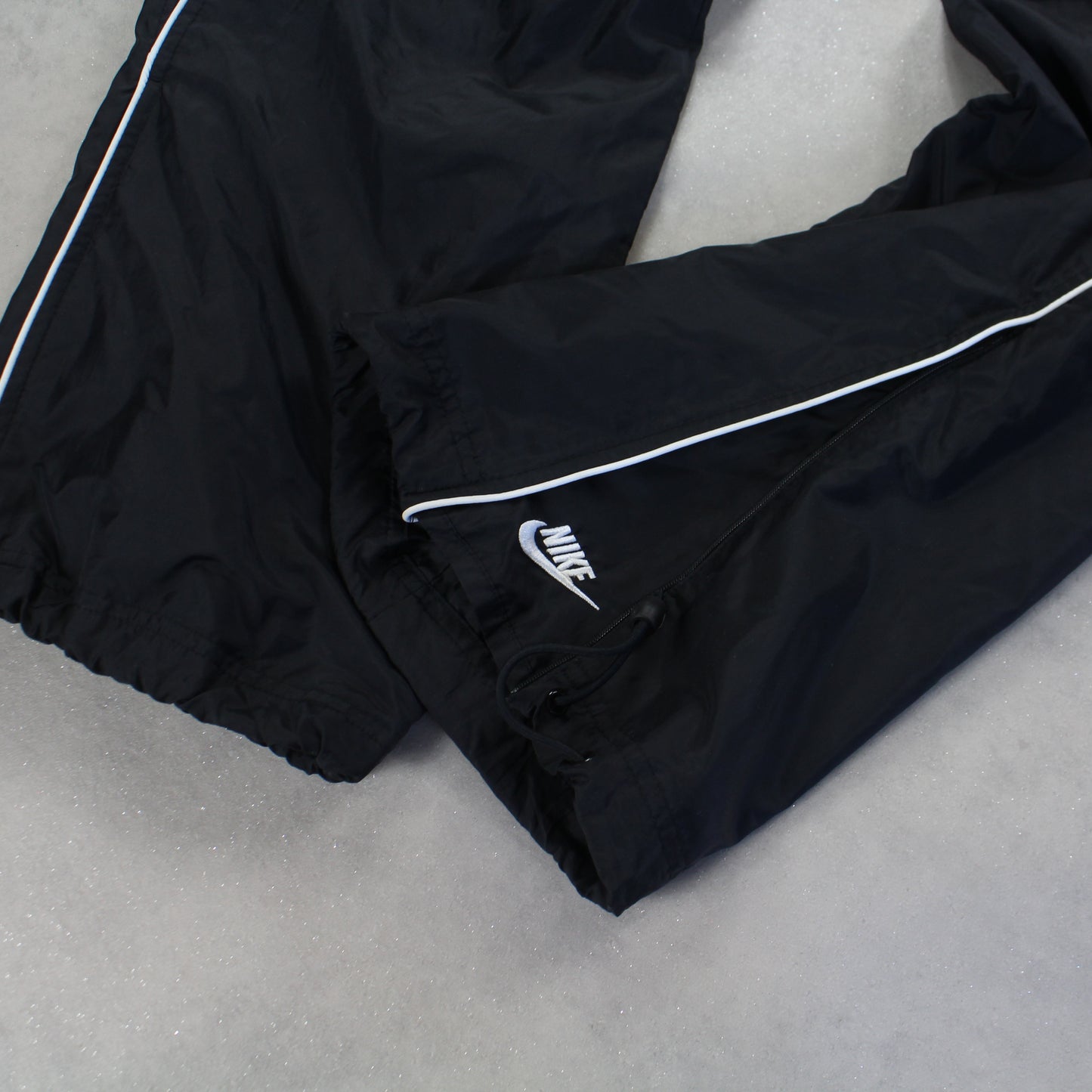 RARE 2000s Baggy Nike Trackpants Black - (L)