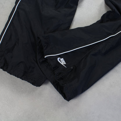 RARE 2000s Baggy Nike Trackpants Black - (L)